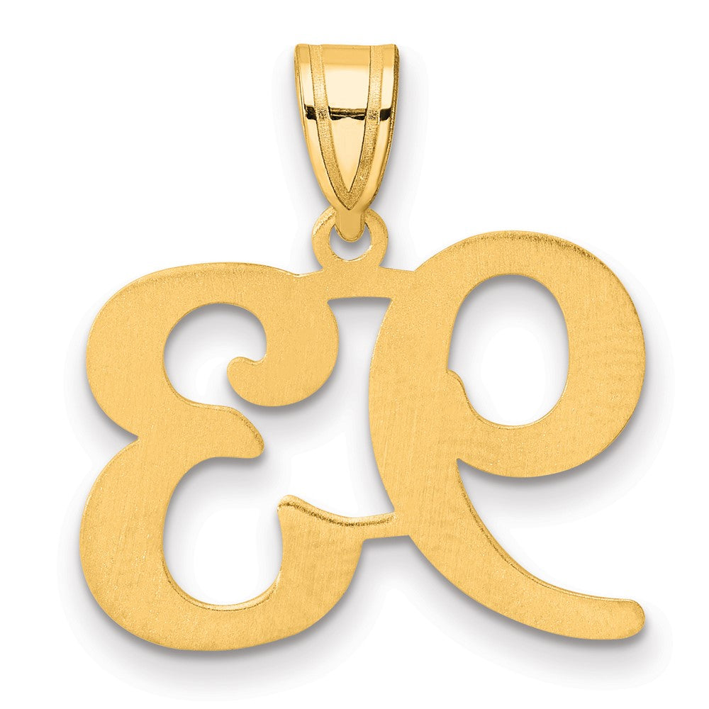 14k Polished Number 93 Pendant
