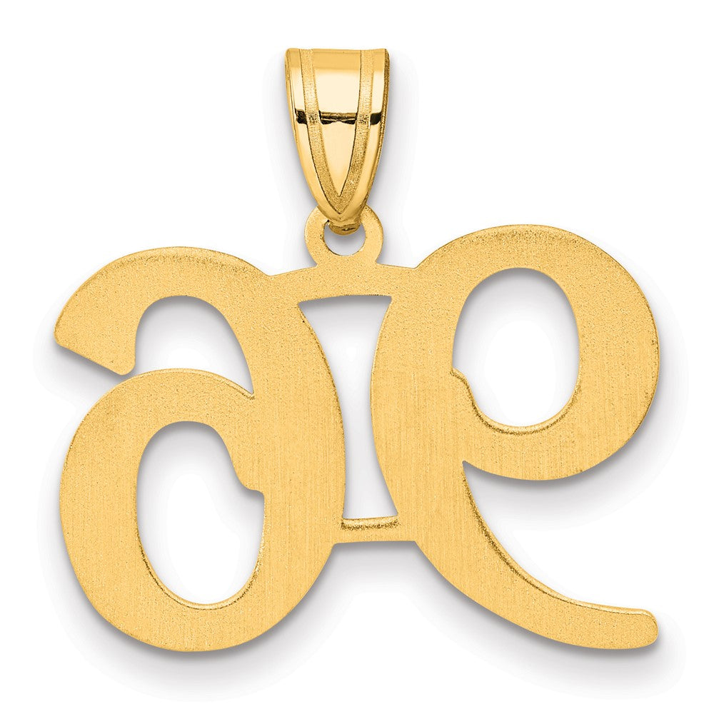 14k Polished Number 96 Pendant