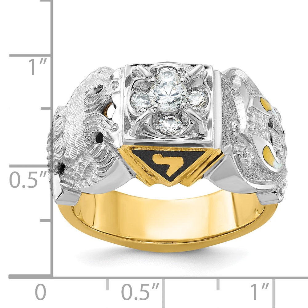 10ktt IBGoodman Men's Double Eagle Masonic Shriner's Ring Mounting