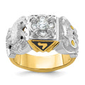 10ktt IBGoodman Men's Double Eagle Masonic Shriner's Ring Mounting