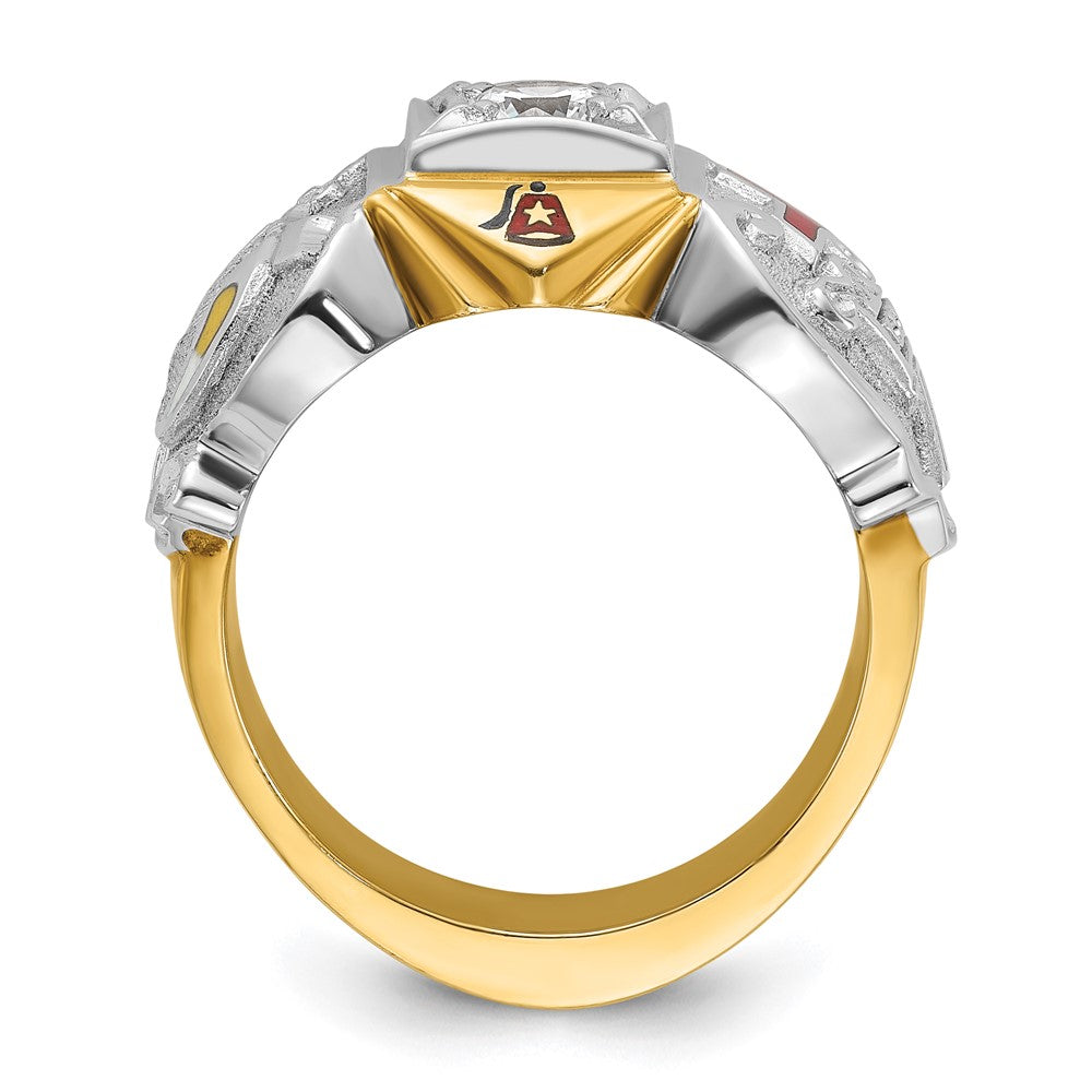 14ktt IBGoodman Men's Knights Templar Masonic Shriner's Ring Mtg
