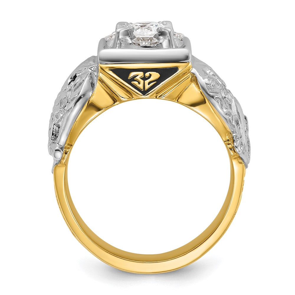 14ktt IBGoodman Men's Double Eagle Masonic Shriner's Ring Mounting