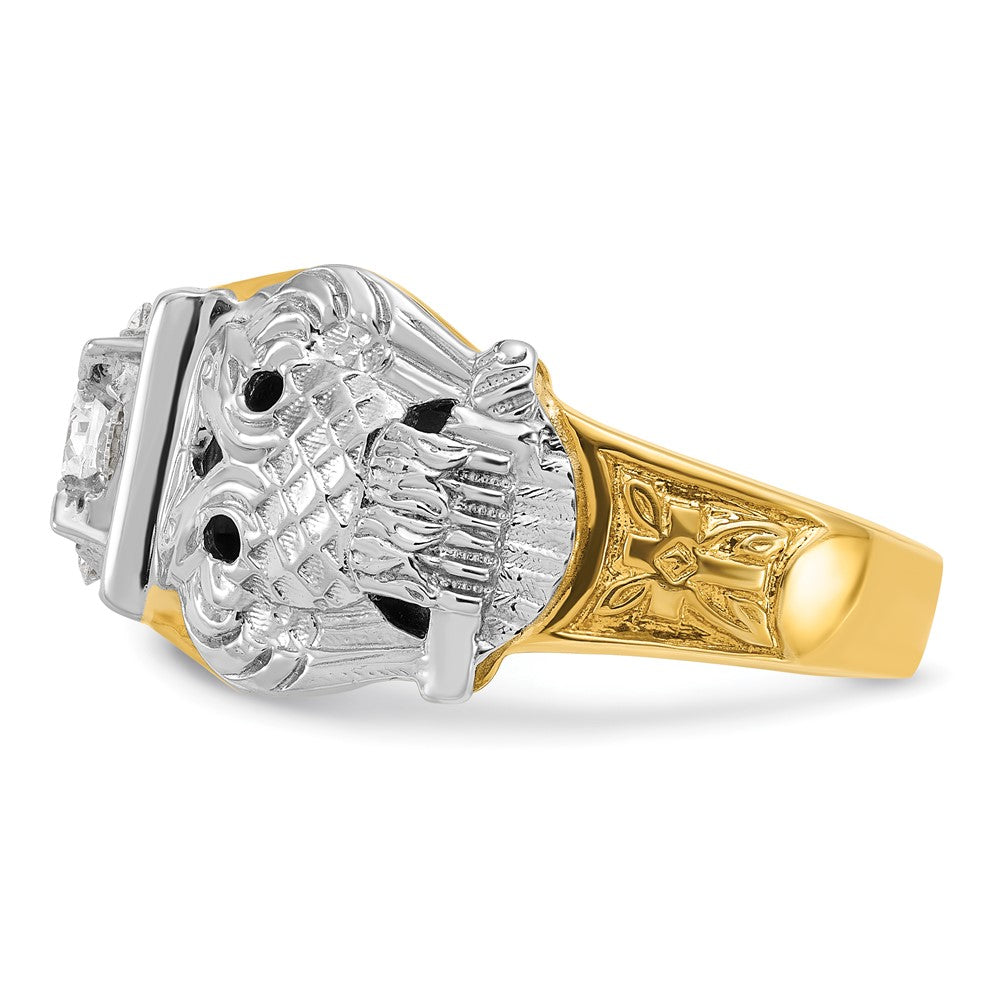 14ktt IBGoodman Men's Double Eagle Masonic Shriner's Ring Mounting