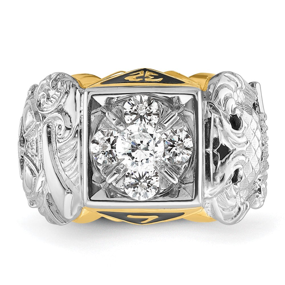 14ktt IBGoodman Men's Double Eagle Masonic Shriner's Ring Mounting
