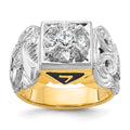 14ktt IBGoodman Men's Double Eagle Masonic Shriner's Ring Mounting