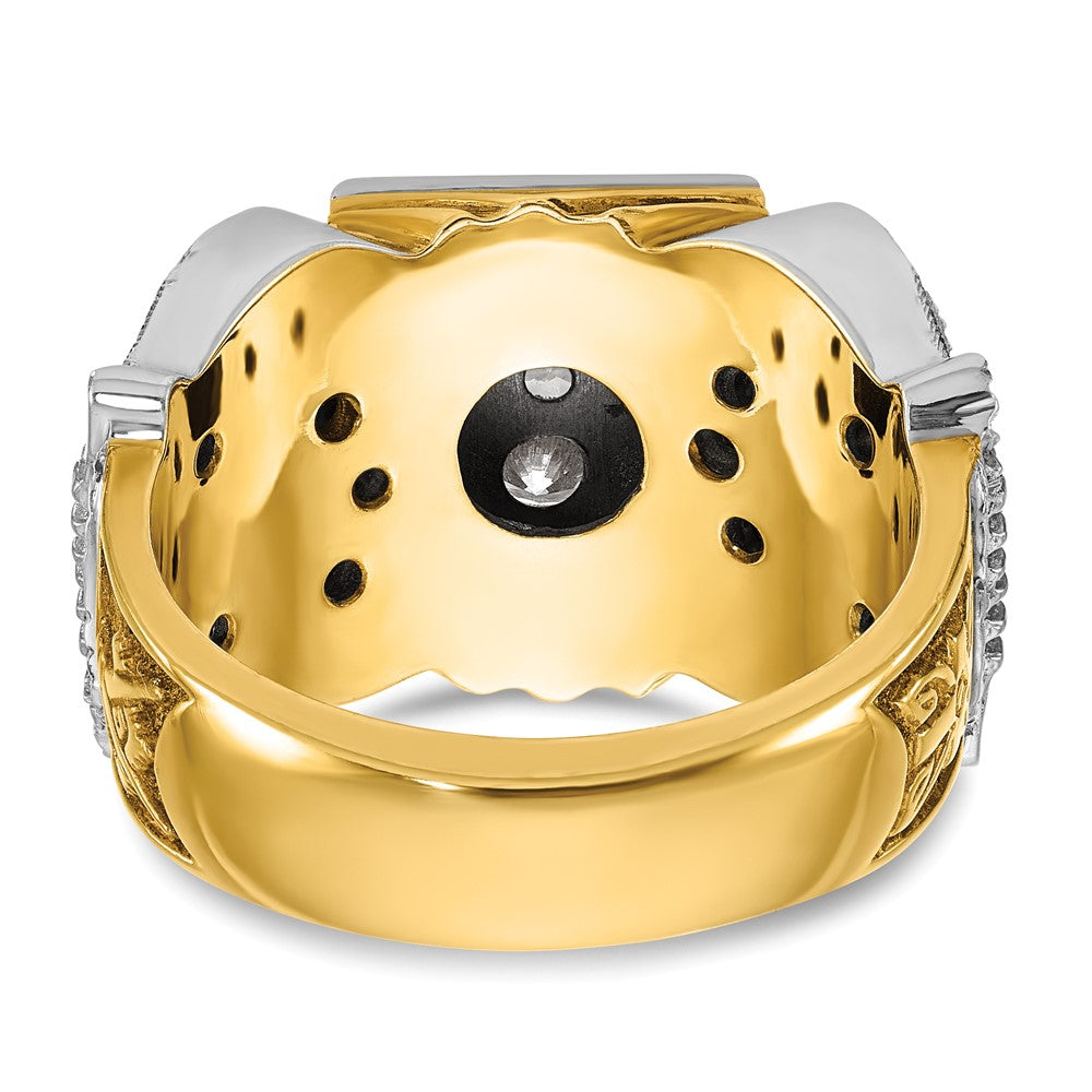 14ktt IBGoodman Men's Textured 32nd Scottish Rite Masonic Ring Mtg
