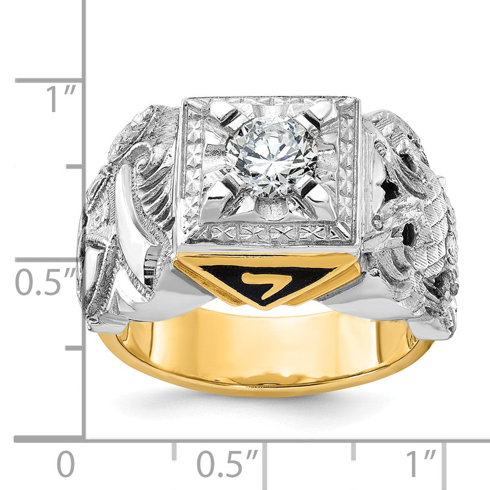 14ktt IBGoodman Men's Double Eagle Masonic Shriner's Ring Mounting