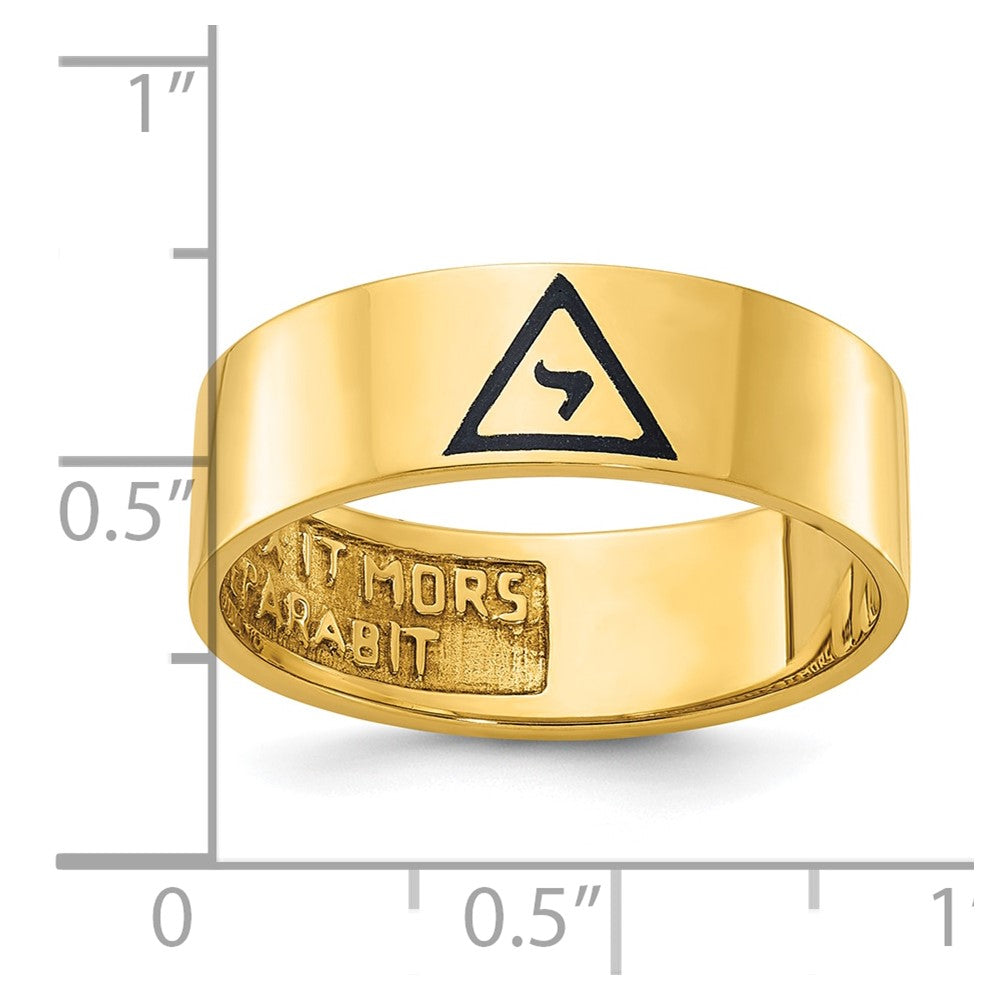 14k IBGoodman Men's Enameled 14th Degree Grand Elect Masonic Ring