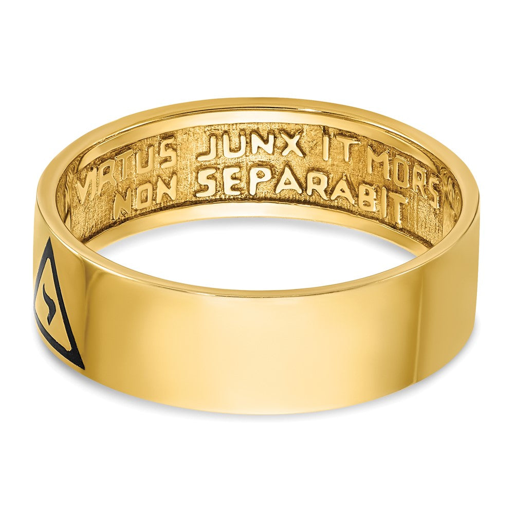 14k IBGoodman Men's Enameled 14th Degree Grand Elect Masonic Ring