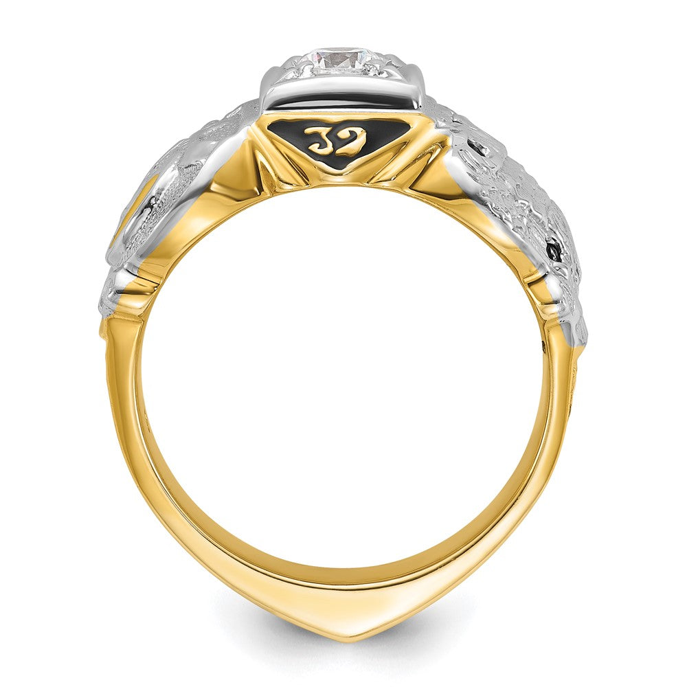 14ktt IBGoodman Men's Double Eagle Masonic Shriner's Ring Mounting