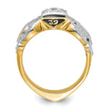 14ktt IBGoodman Men's Double Eagle Masonic Shriner's Ring Mounting
