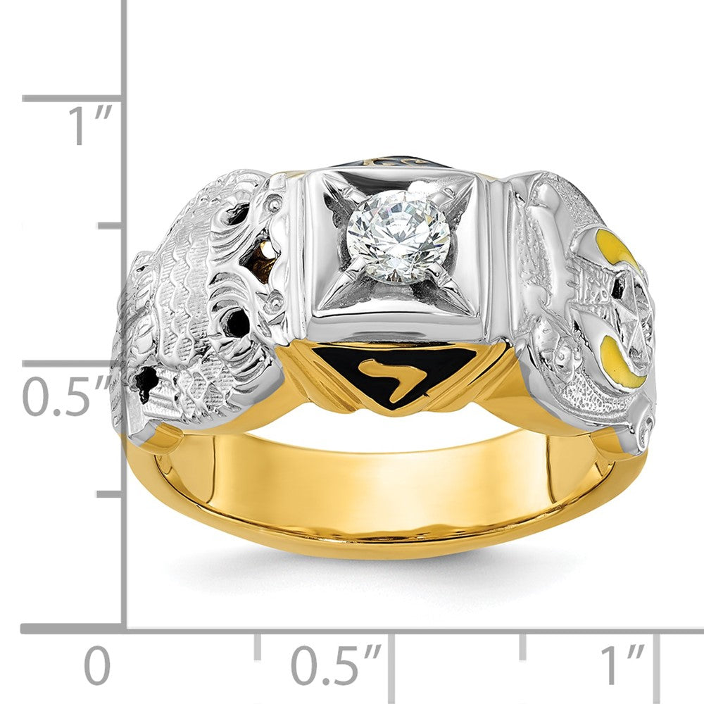 14ktt IBGoodman Men's Double Eagle Masonic Shriner's Ring Mounting