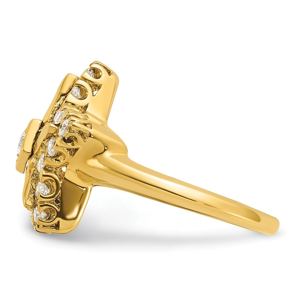 10k IBGoodman Women's Polished Eastern Star Masonic Ring Mounting
