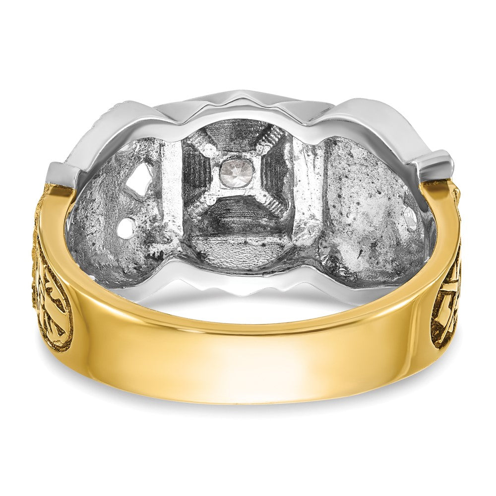 14ktt IBGoodman Men's Double Eagle Masonic Shriner's Ring Mounting