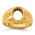 14k IBGoodman Men's Grooved Blue Lodge Master Masonic Ring Mounting