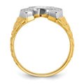 14k Two-tone IBGoodman Men's Horseshoe Diamond Ring Mounting