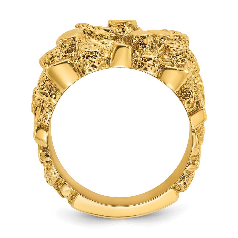 14k IBGoodman Men's Nugget Ring