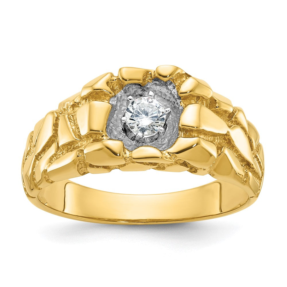 14k IBGoodman Men's Diamond Nugget Ring Mounting
