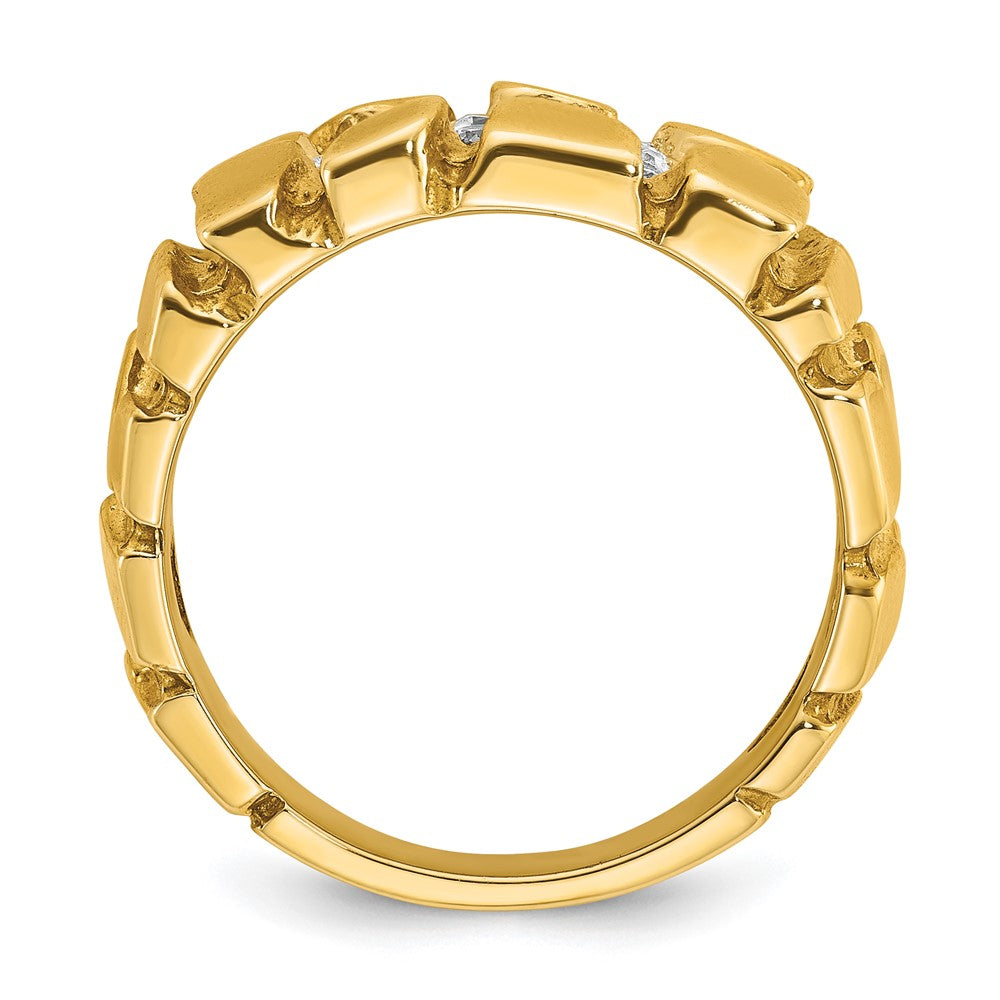 14k IBGoodman Men's Cluster Diamond Nugget Ring Mounting