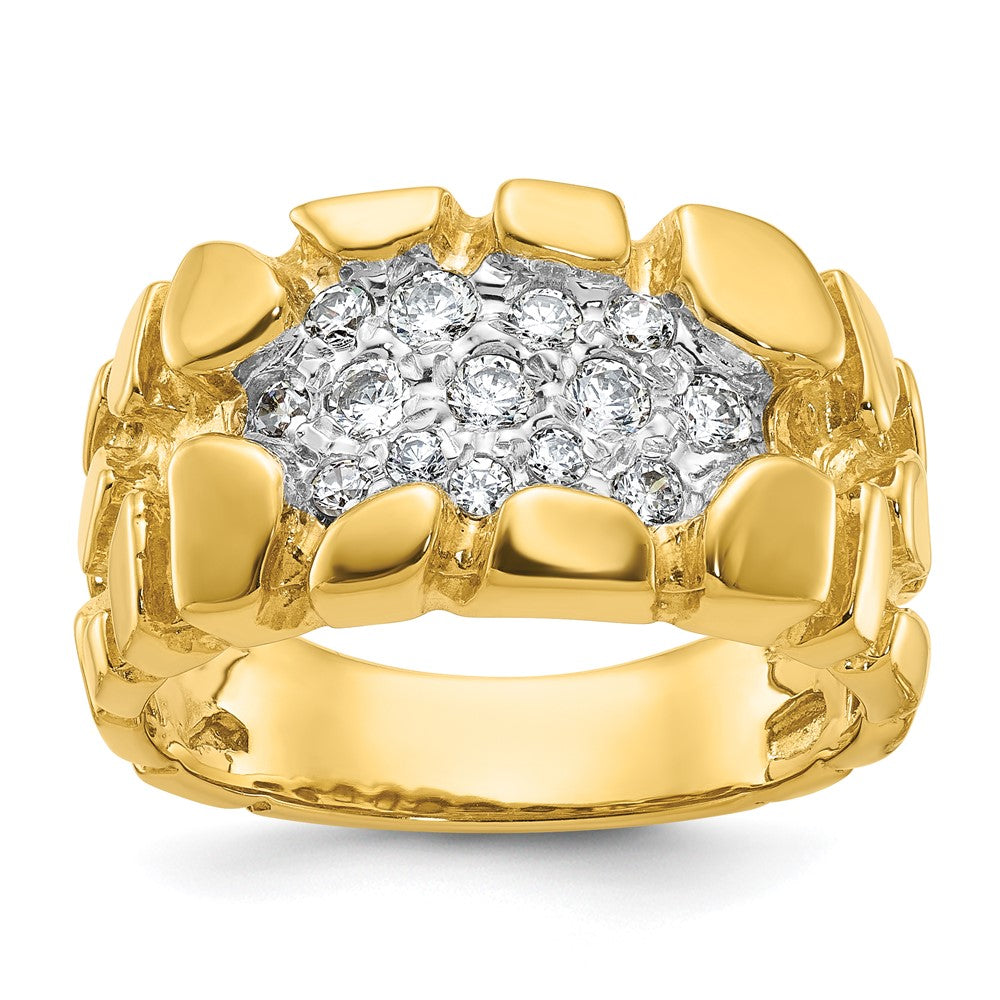 14k IBGoodman Men's Cluster Diamond Nugget Ring Mounting