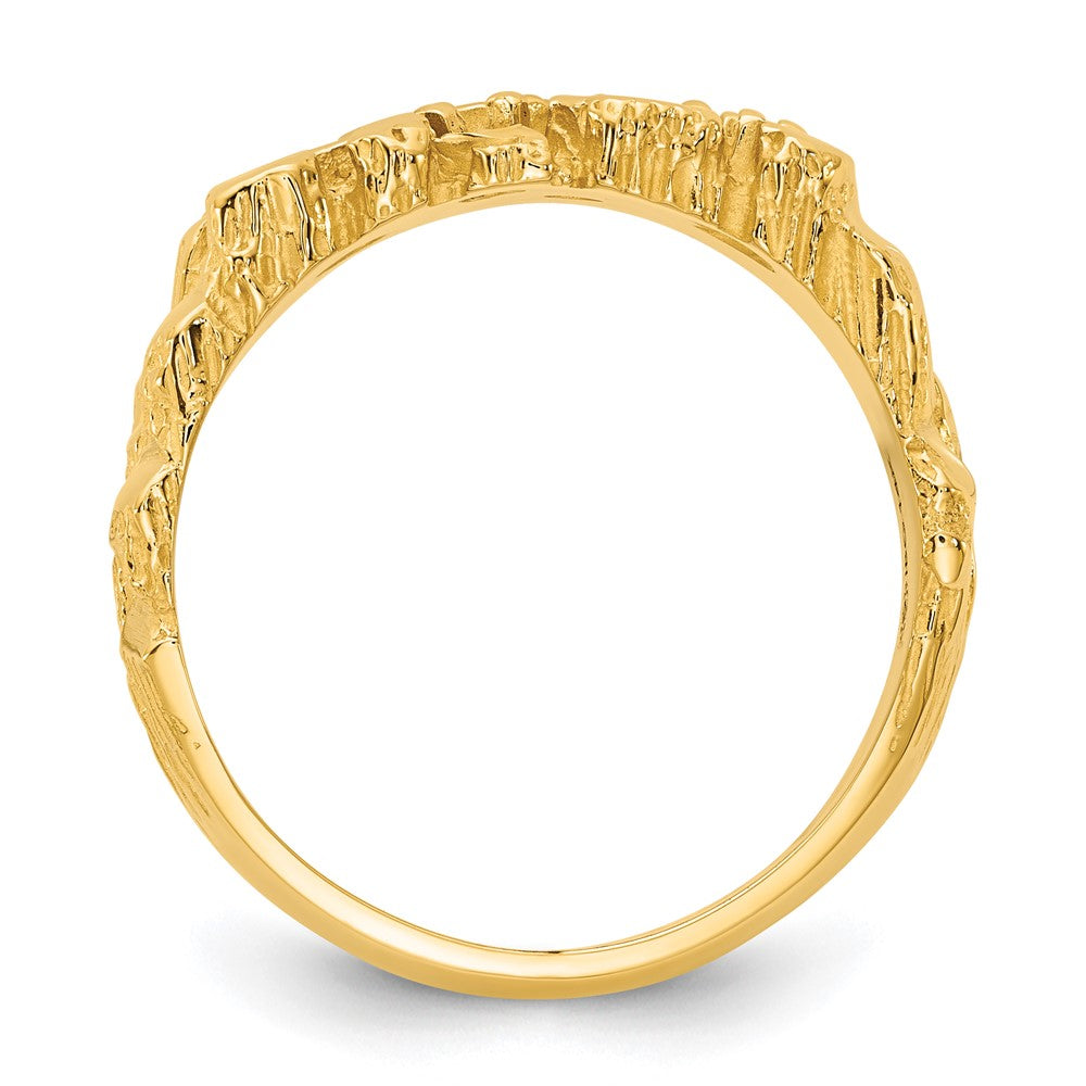 14k IBGoodman Men's Diamond Nugget Ring Mounting