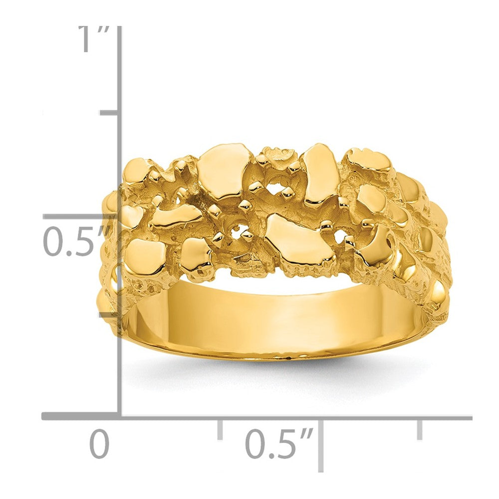 14k IBGoodman Men's Diamond Nugget Ring Mounting