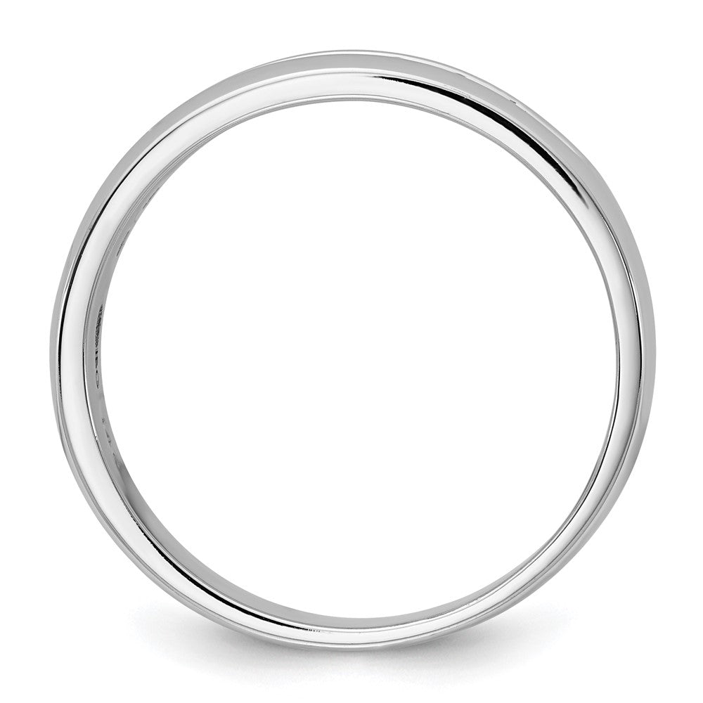IBGoodman 14k White Gold Polished 9 Stone Men's Ring Mounting