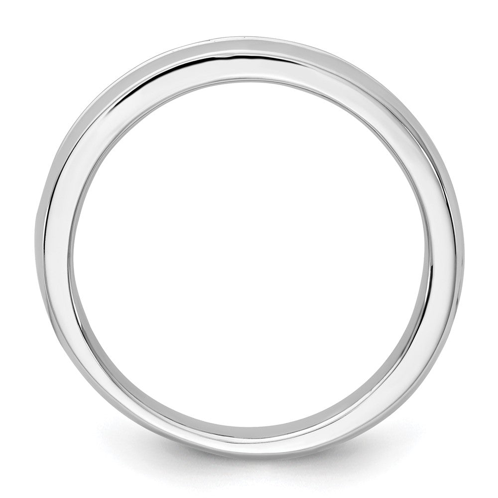IBGoodman 14k White Gold Polished 9 Stone Men's Ring Mounting
