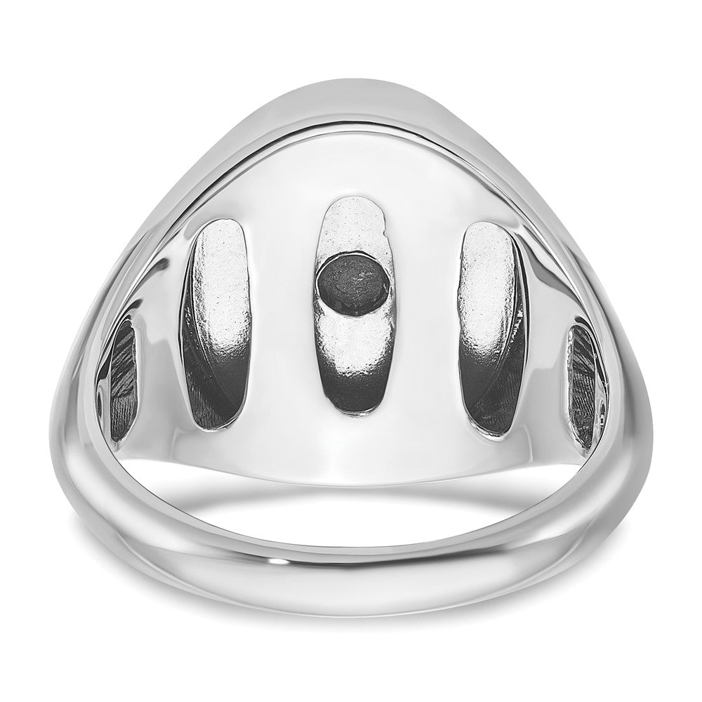 14k White Gold IBGoodman Men's Gemstone Ring Mounting