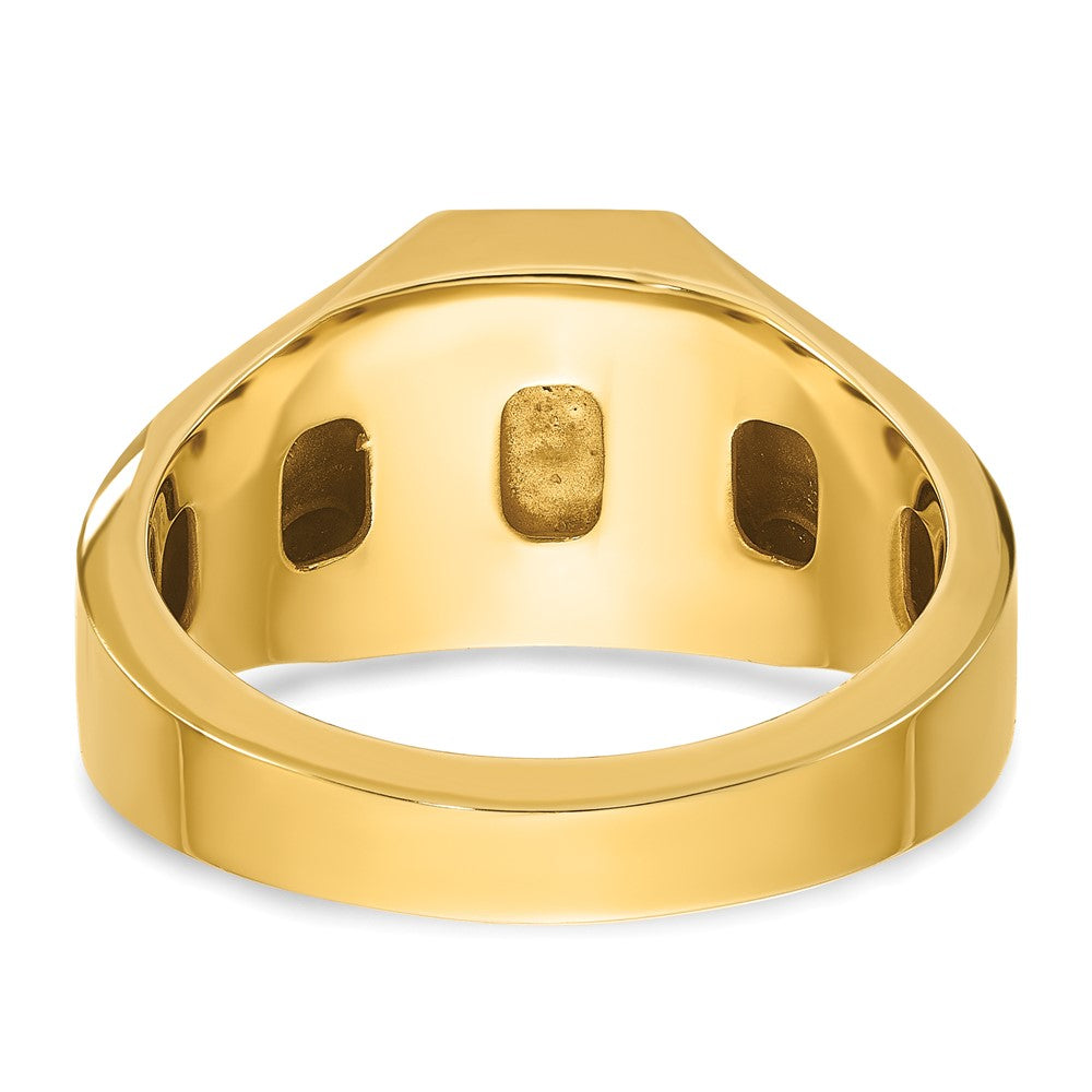 14k IBGoodman Men's Gemstone Ring Mounting