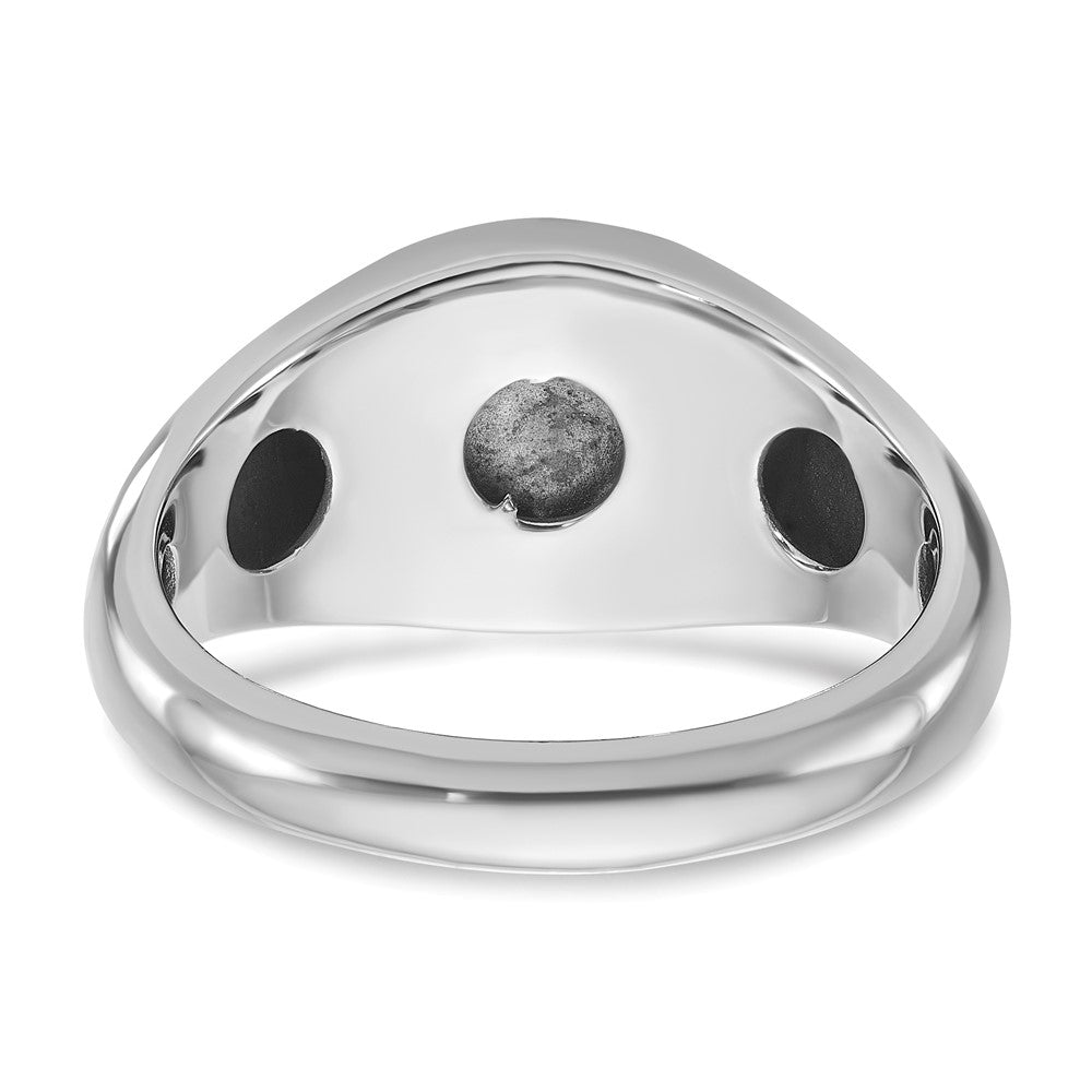 14k White Gold IBGoodman Men's Gemstone Ring Mounting