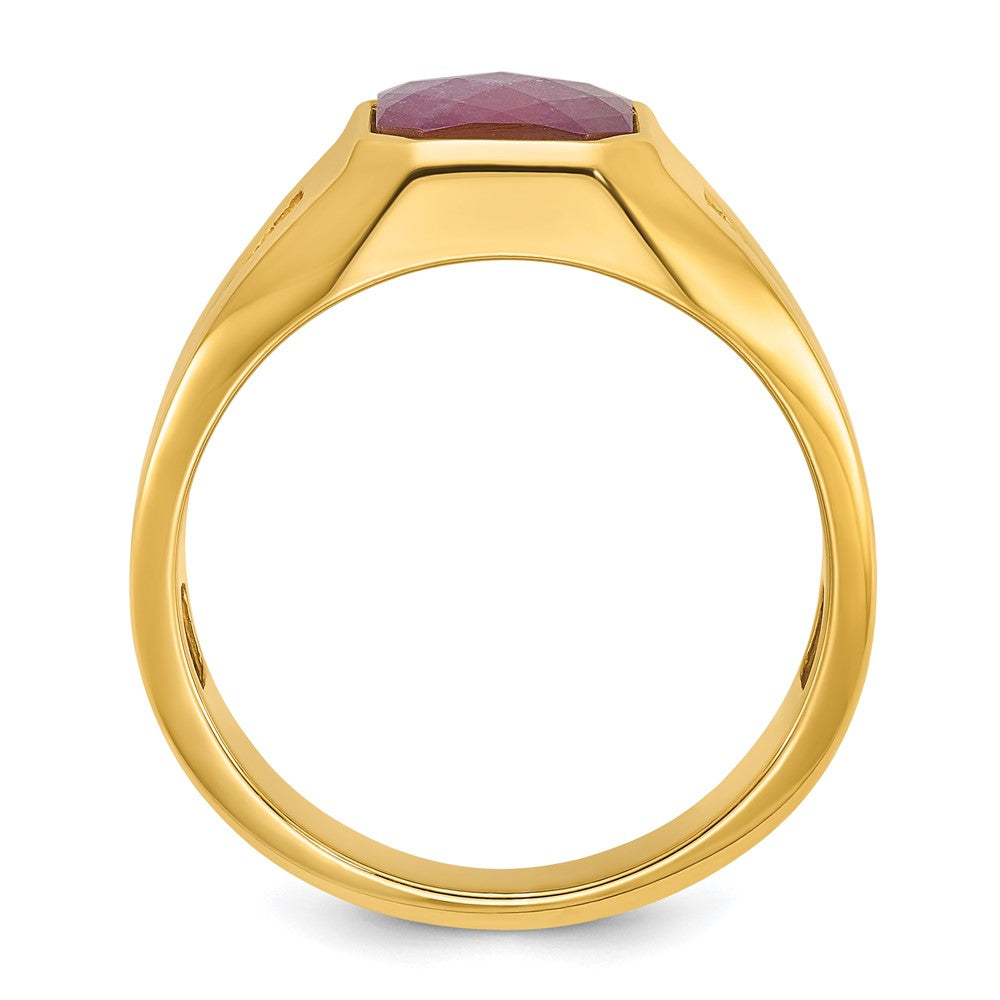 10k IBGoodman Men's Gemstone and Diamond Ring Mounting