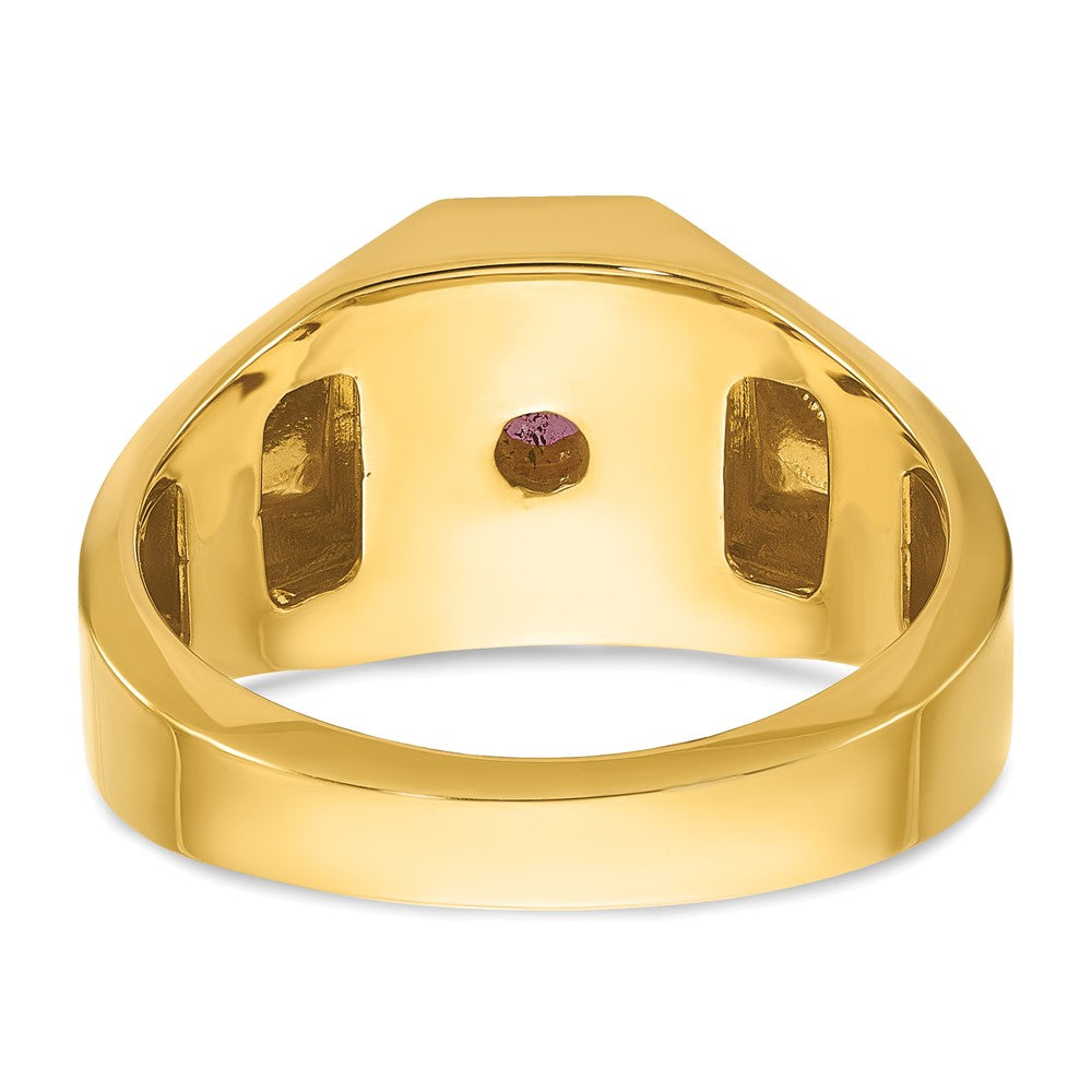 10k IBGoodman Men's Gemstone and Diamond Ring Mounting