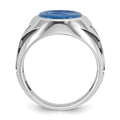 14k White Gold IBGoodman Men's Gemstone Ring Mounting