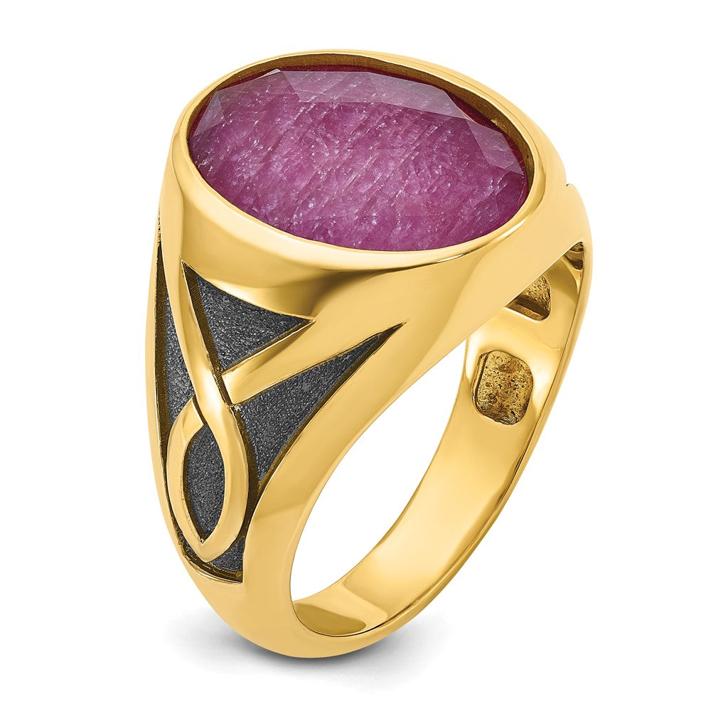 14k IBGoodman Men's Gemstone Ring Mounting