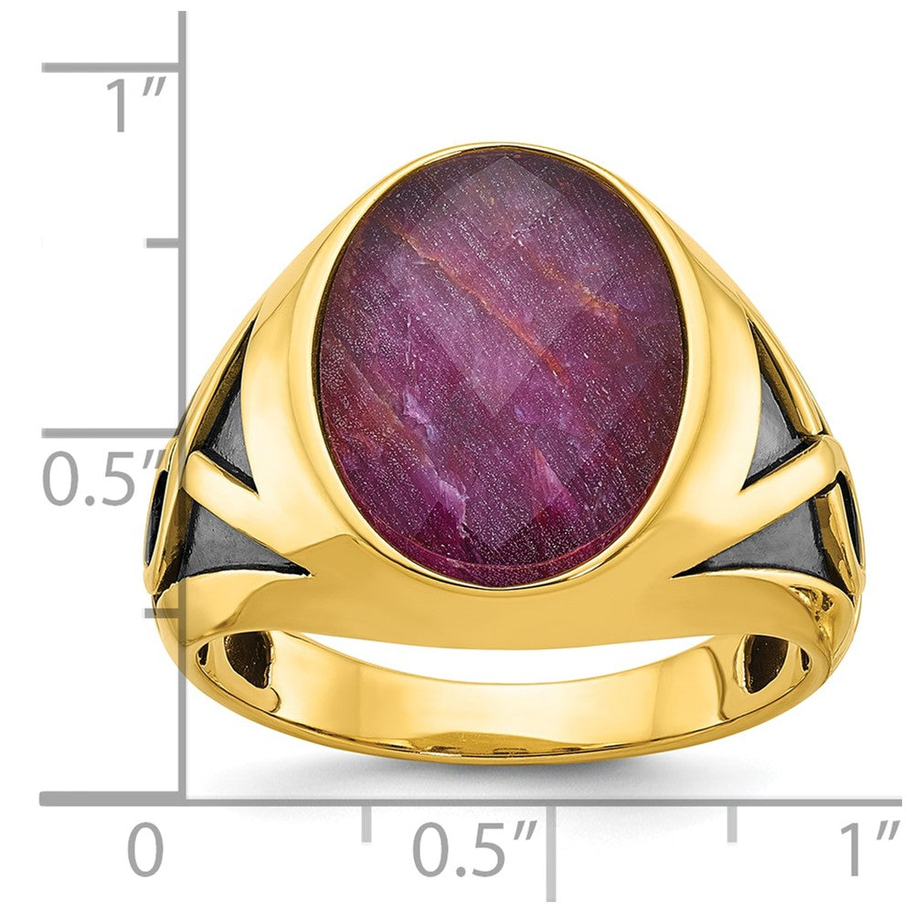 14k IBGoodman Men's Gemstone Ring Mounting