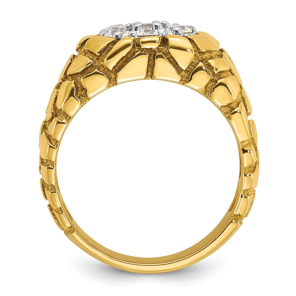 Men's Yellow Gold Nugget Cluster Ring Mounting