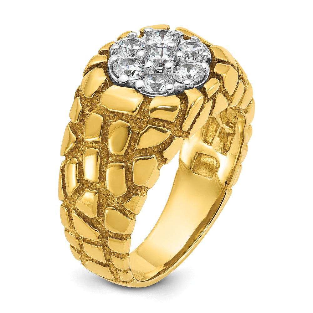 14k Two-tone IBGoodman Men's Nugget Cluster Ring Mounting