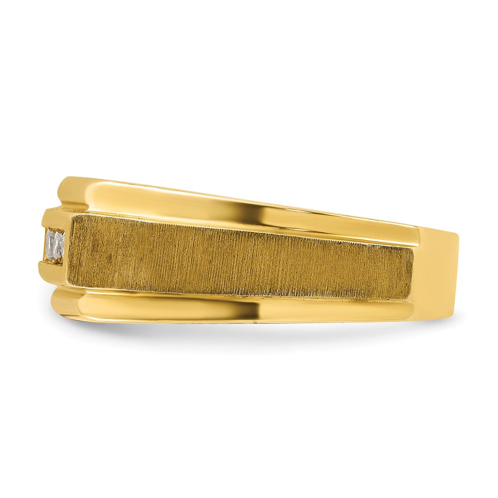 IBGoodman 14k Polished/Satin 5 Stone Men's Ring Mounting