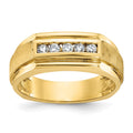 IBGoodman 14k Polished/Satin 5 Stone Men's Ring Mounting