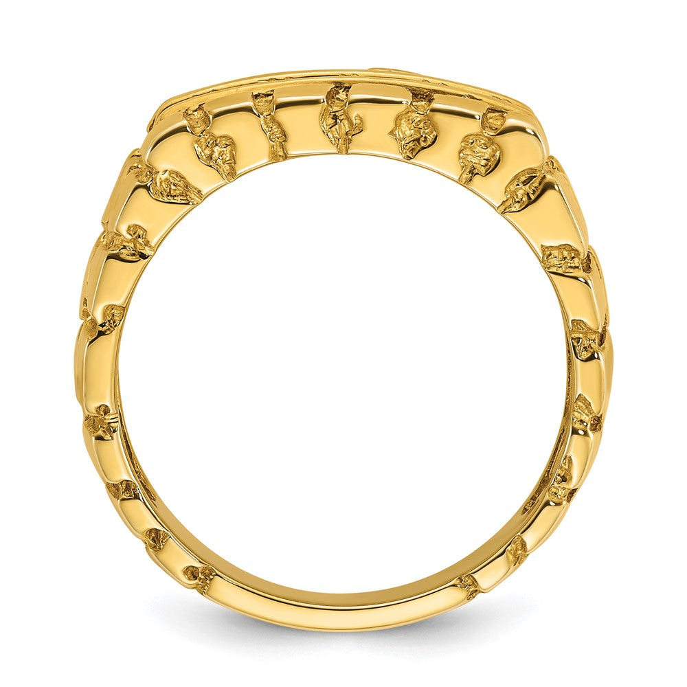 14k IBGoodman Men's Diamond Nugget Ring Mounting