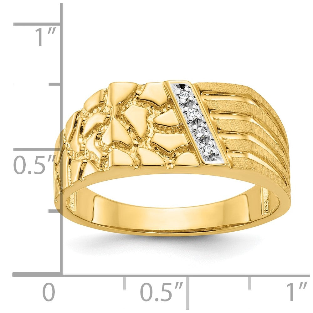 10k IBGoodman Men's Diamond Nugget Ring Mounting