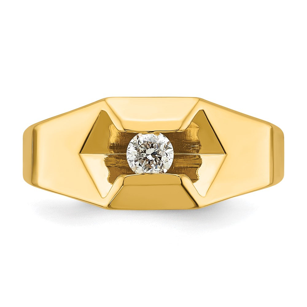 14k IBGoodman Men's Polished Ring Mounting