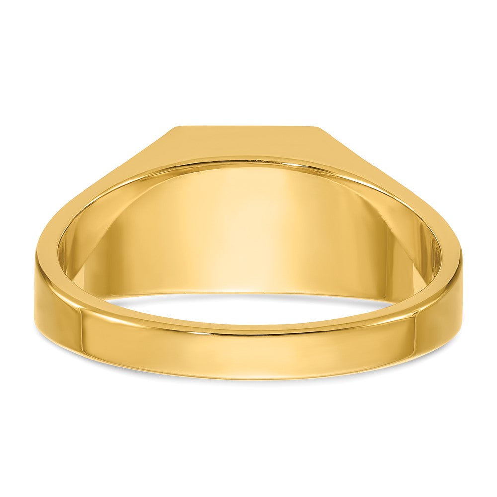 14k IBGoodman Men's Polished 1/4 Carat AA Diamond Ring