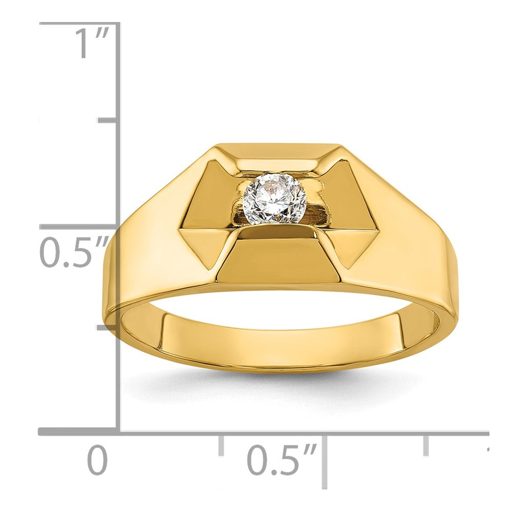 14k IBGoodman Men's Polished Ring Mounting