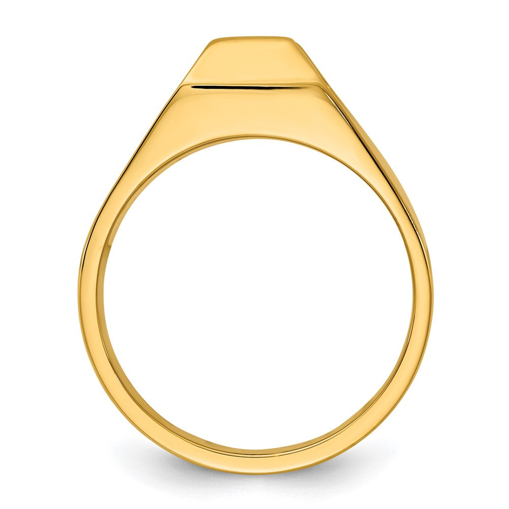 14k IBGoodman Men's Polished Diamond Ring Mounting