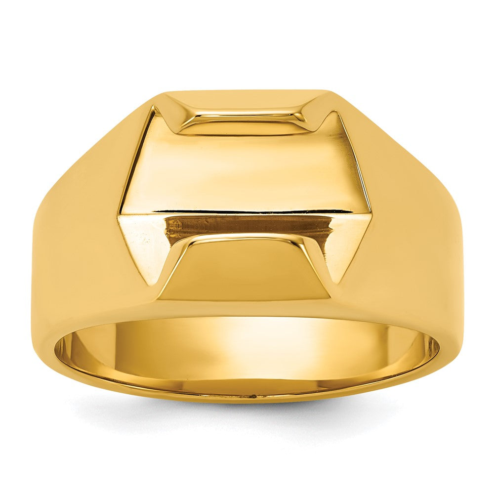 14k IBGoodman Men's Polished Diamond Ring Mounting