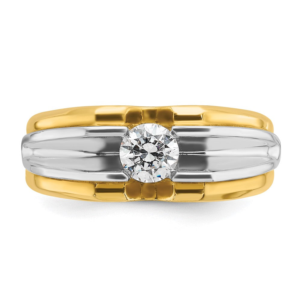 14k Two-tone IBGoodman Men's Diamond Ring Mounting