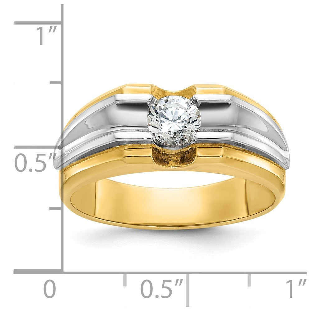 14k Two-tone IBGoodman Men's Diamond Ring Mounting