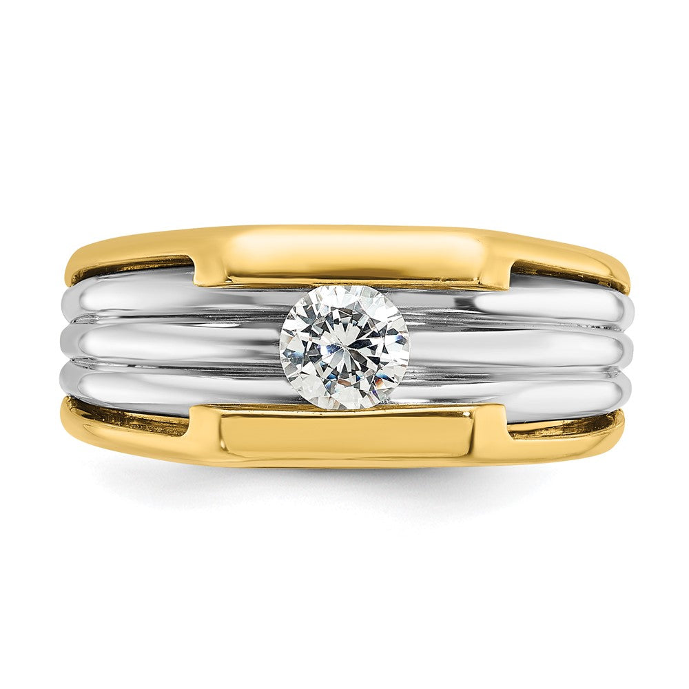 14k Two-tone IBGoodman Men's Diamond Ring Mounting